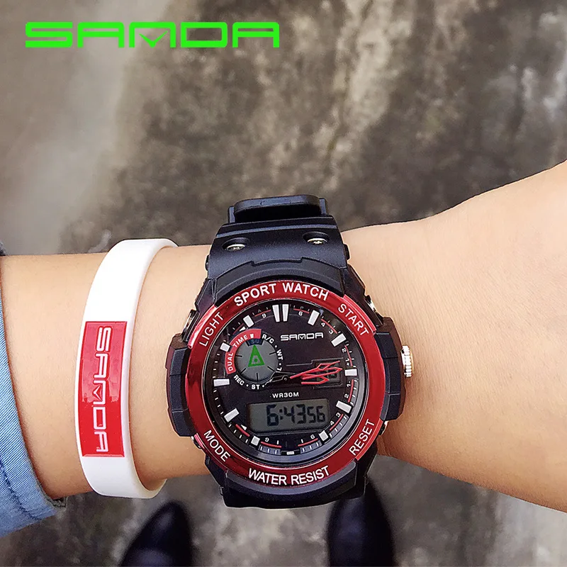 2018 новый бренд SANDA спортивные часы для мужчин женщин любовников Montre Homme