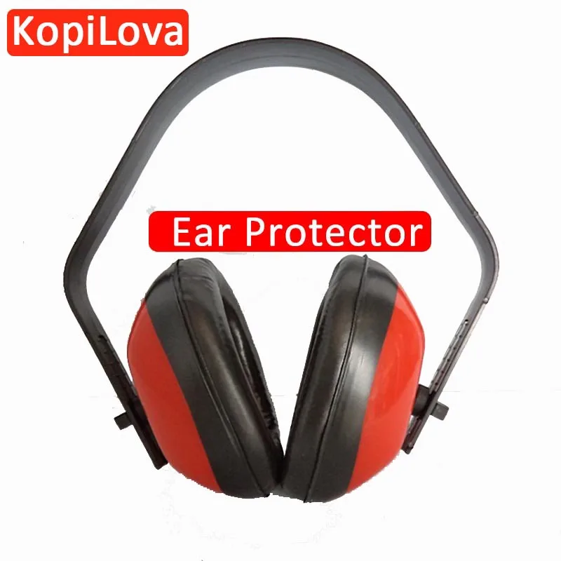 KopiLova 1pcs Adjustable Headband Red Ear Muffs Hearing Protection Anti