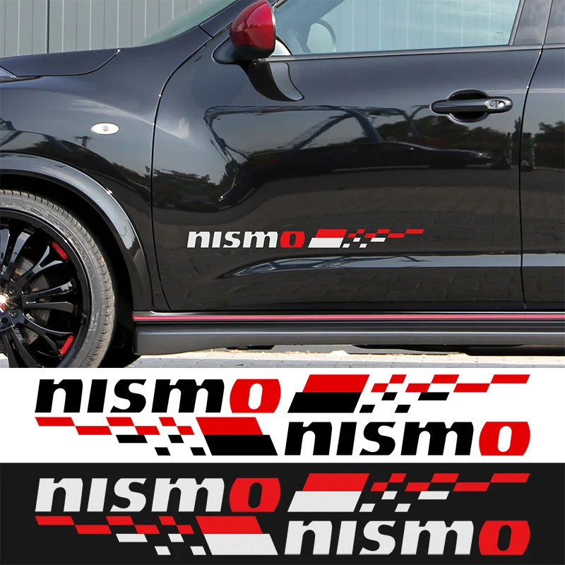 1 пара NISMO наклейки на двери автомобиля Наклейка Стайлинг для Nissan qashqai juke almera x trail