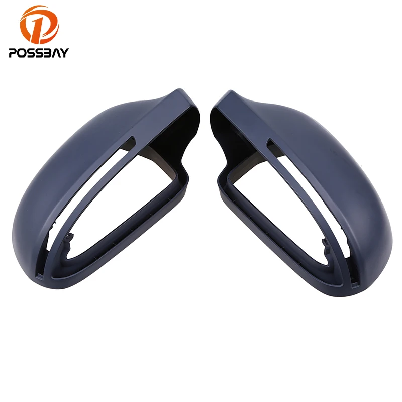 

POSSBAY Dark Grey Rear Side Door Mirror Cover for Audi A3/S3/Sportb./Lim./qu 2009 2010 2011 2012 2013 Car Rearview Mirror Caps
