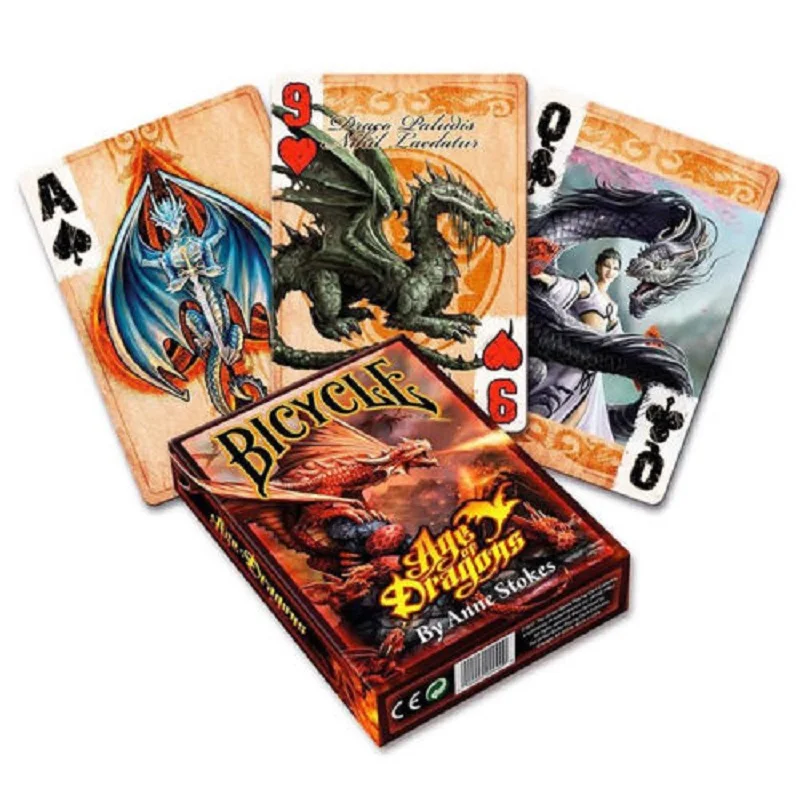 Kopen Fiets Leeftijd Van Draken Speelkaarten Fiets Anne Stokes Dek Poker Size USPCC Limited Edition Dek Goocheltrucs Magia Rekwisieten
