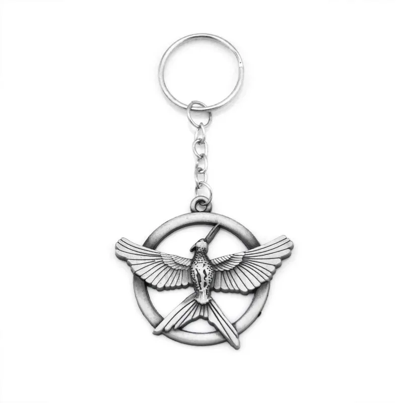 

2018 Pop The Hunger Games Keychain Popular Vintage Style Birds Charm Snitch Pendent Key Chain Keyring Metal Keychains Car Holder
