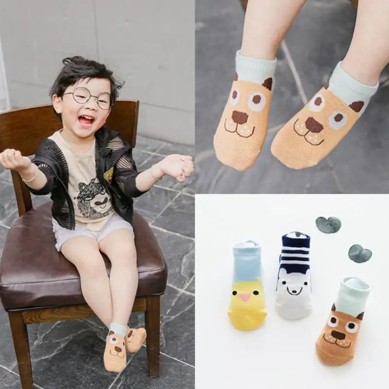 

3pairs Baby newborn Pure cotton socks baby Animal stock cartoon floor sale children socks baby girl and boy cotton socks