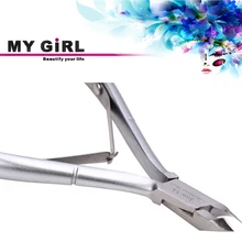 Gold Sliver Cuticle Scissor Nail Tool For Foot Nails Clipper Dead Skin Scissor Pedicure Stainless Steel