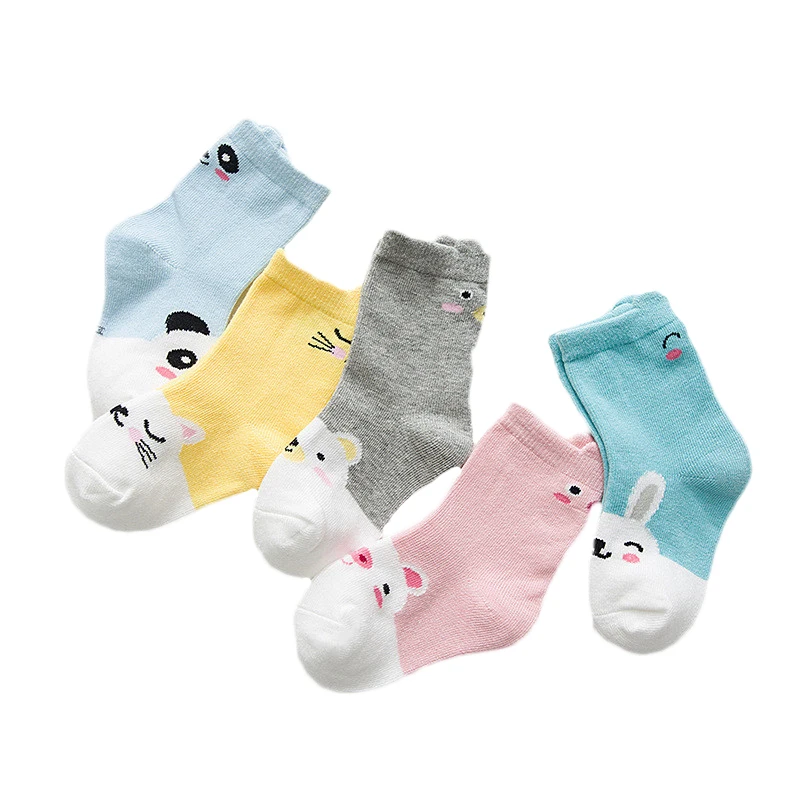 Baby Boy Sock 5 Pair Striped Socks for Girls Cotton Short Kids Christmas Sock Cheap Stuff Autumn Winter Baby Clothes Accessories