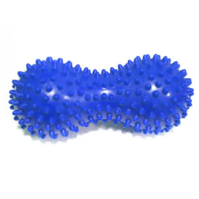 Массаж фитнес-мяч для йоги ПВХ коврик для фитнеса в форме арахиса стресс Ежик сенсорный Релакс тела фасции Massag портативный шар для физиотерапии - Цвет: Синий