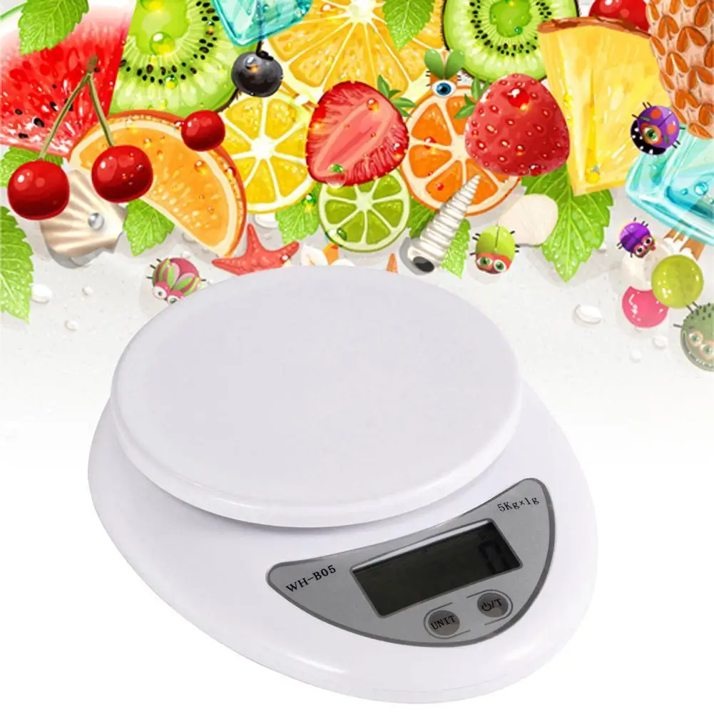 Accurate Digital Household Electronic Scale 5000g/1g 5kg Food Diet