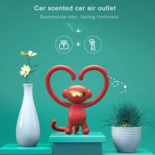 1 шт. автомобильный парфюм ТПЭ игривая обезьяна произвольно изогнутая Автомобильная воздушная розетка ароматерапия украшение интерьера освежитель воздуха авто товары