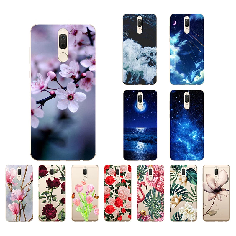 

CROWNPRO Funda 5.9" Huawei Mate 10 Lite Case Silicone TPU Honor 9i Soft Back Cover Clear Huawei Mate 10 Lite Phone Case Honor9i