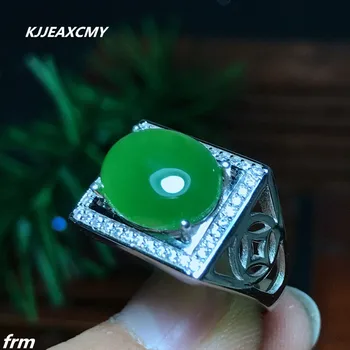 

KJJEAXCMY Fine jewelry New products in nature and Tian Biyu Rings Wholesale flawless quality 925 Silver Men wholesale