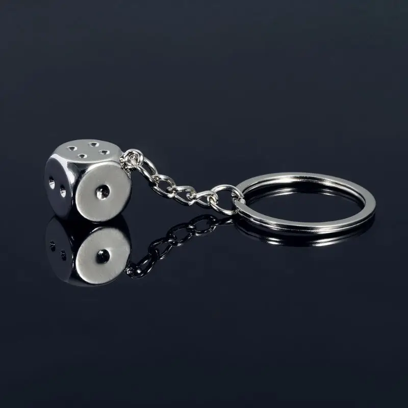 Модный металлический брелок для ключей Lucky Dice подарки друга папы|Брелоки| |