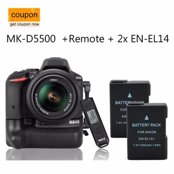 

Meike MK-DR5500 DR5500 Battery Grip For Nikon D5500 2.4G Wireless Remote Control + 2 xEN-EL14