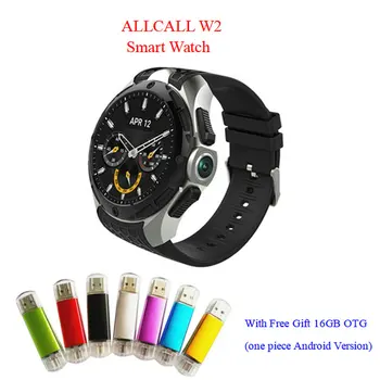 

Smartwatch 3G GPS waterproof Heart rate monitor smart watch android Call Message Speaker smart electronics ALLCALL W2 pk q7 KW88