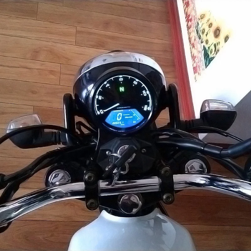 Цифровой одометр для мотоцикла с ЖК-дисплеем, светодиодный Тахометр