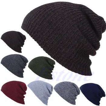 

Chic Knit Men's Women's Baggy Beanie Oversize Winter Hat Ski Slouchy Cap Skull