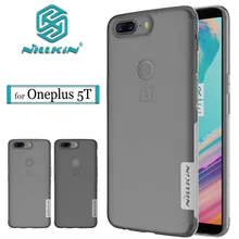 Nilkin Oneplus 5T Case Nillkin Ultra Thin Transparent Clear Soft Silicone TPU Phone Protective Cover for Oneplus 5T One Plus 5T