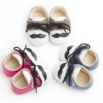

Newborn Baby Girl Anti-slip Breathble Lace-Up Soft Sole Crib Shoes Sneakers