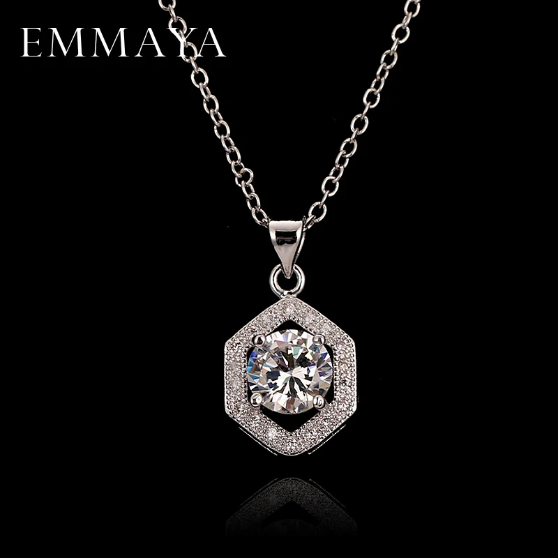 Женское Ожерелье с кулоном EMMAYA серебряное кольцо бесконечность полностью