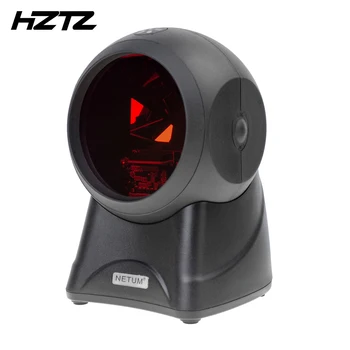 

NETUM Laser Flatbed Barcode Scanner 20 Lines Desktop Omnidirectional Bar Code Reader Platform for Pos System Supermarket