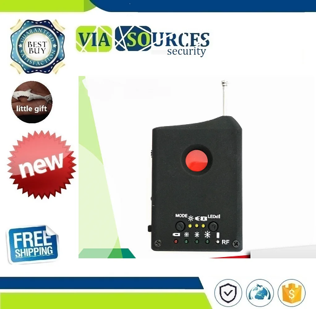 

Anti Detector GSM Audio Bug Finder GPS Signal Lens RF Tracker Anti Candid Camera Detector