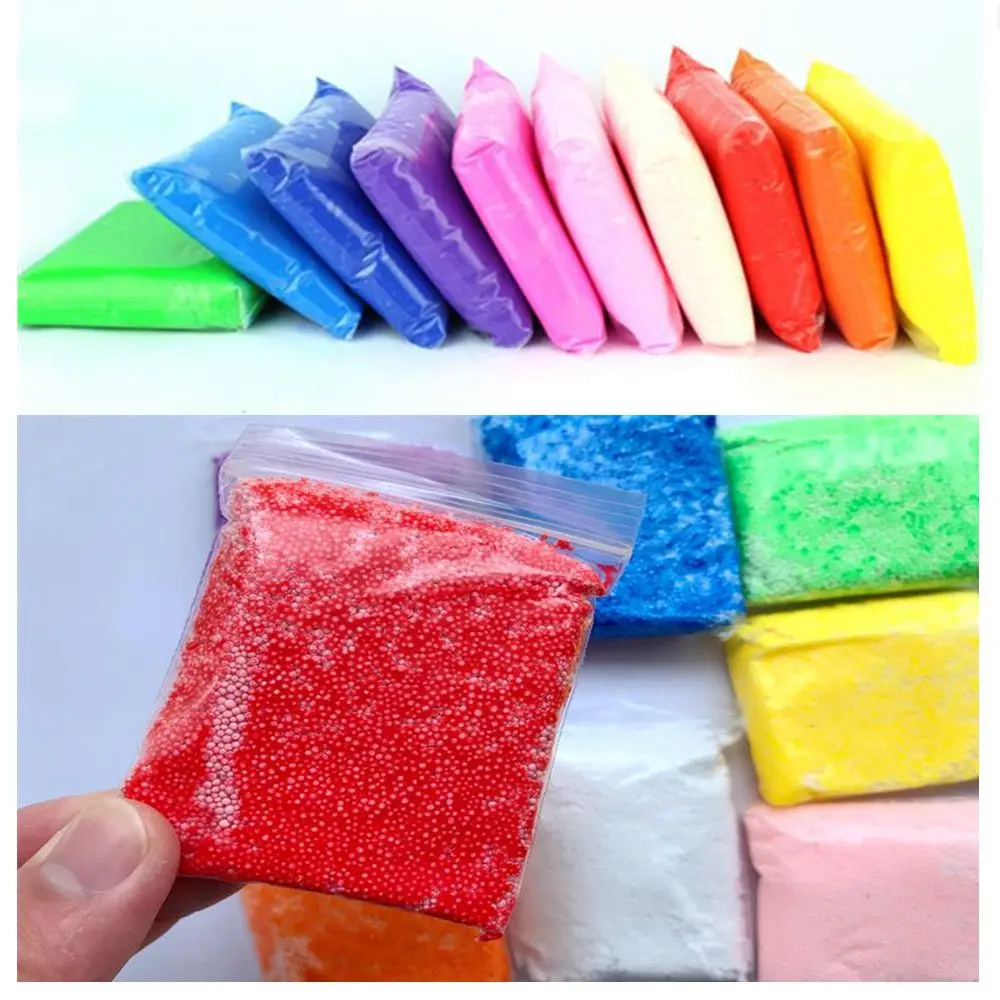 6 pcs/set Colored Clay With Tools Snowflake Pearl Clay 6 Colors Amazing