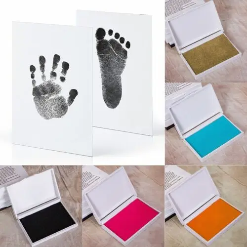 Детские лапы печати Pad ног фото рамки Touch Чернила Pad Товары для малышей сувенирный подарок высокое качество Лидер продаж