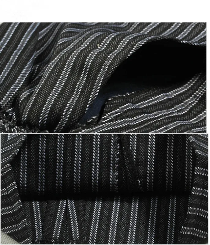 Newest hotel food service autumn Cook pants work pants checked striped chef unisex chef trousers