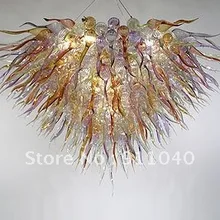 Современные Роскошные хрустальные светодиодные люстры светильник художественное стекло люстра освещение