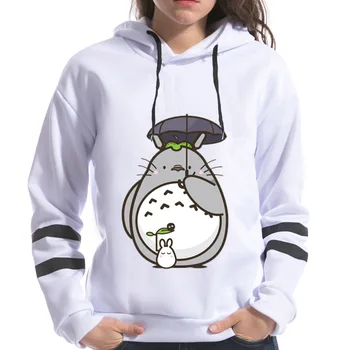 

2017 High Quality Spring New Fashion Totoro Print Women Hoodies Printting Sweatshirts Female Long Sleeve Hooded Harajuku