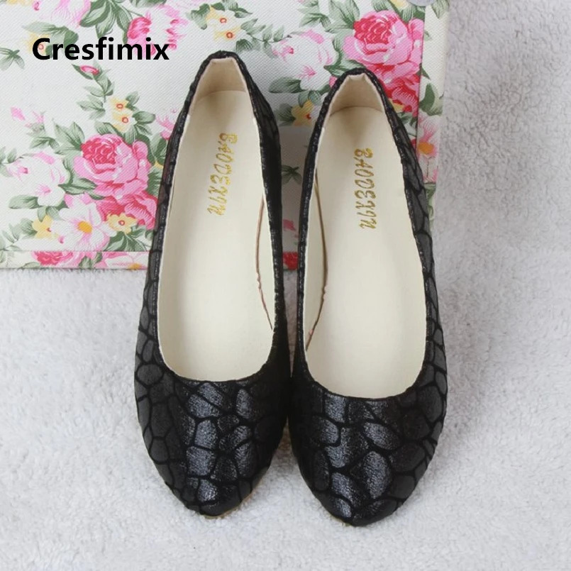 Zapatos De Mujer Women Cute Street Pattern Black Flat Shoes Lady Pointed Toe Comfortable Slip on Office Shoes Cool Flats E2364