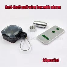 Растянутая Противоугонная проволочная коробка с сигнализацией для ценных сумок, часов и других люксов 20 шт./партия