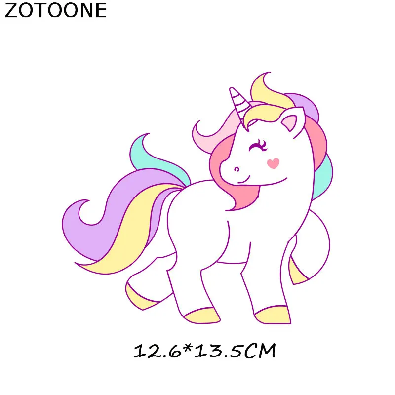 ZOTOONE единороги утюжок на заплатках для одежды Сделай Сам теплопередача