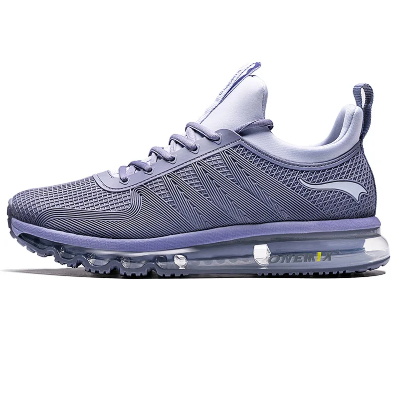 ONEMIX, женские кроссовки с воздушной подушкой, обувь для бега, женские уличные Повседневные кроссовки для бега, фитнеса, прогулок, обувь для девушек, тенниса - Цвет: Silver Gray