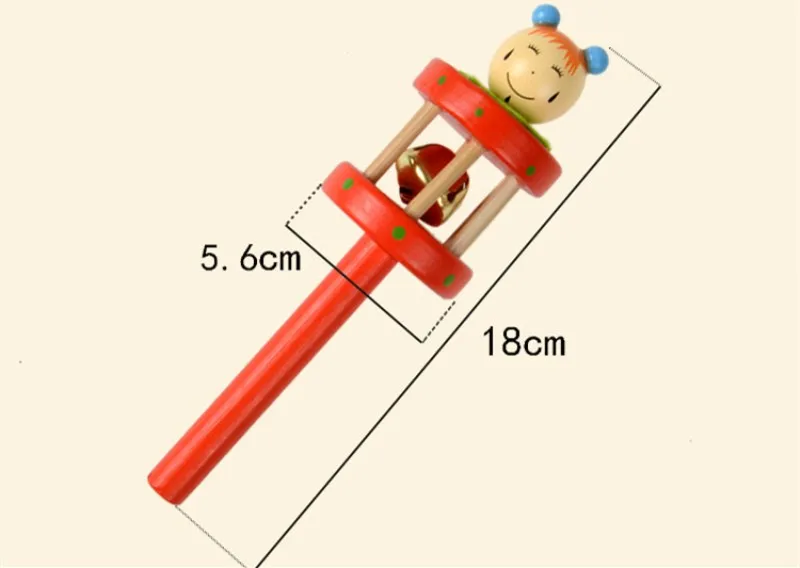 Детская деревянная игрушка погремушка с колокольчиком, песочный молоток, maracas, труба, кастанеты, Ударные музыкальные инструменты, развивающие игрушки для детей