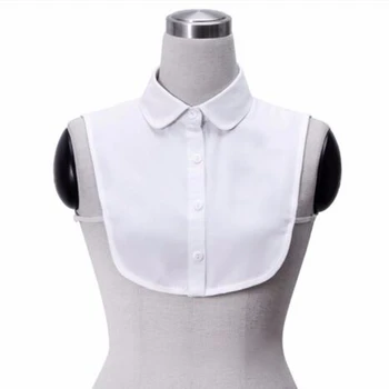 

New Vintage Solid Shirt White & Black Blouse Detachable Collars Fake Shirt Collar for Women Men Clothes Accessories Yeva