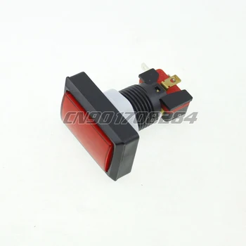 

5x New Beatmania IIDX Rectangle LED Illuminated Push Buttons For Arcade Machine Games DIY Parts Mame Jamma Red