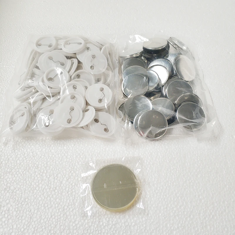 

Free shipping Discount blank 37mm 100 Sets Professional Badge Button Maker Pin Back Pinback Button Supply Materials