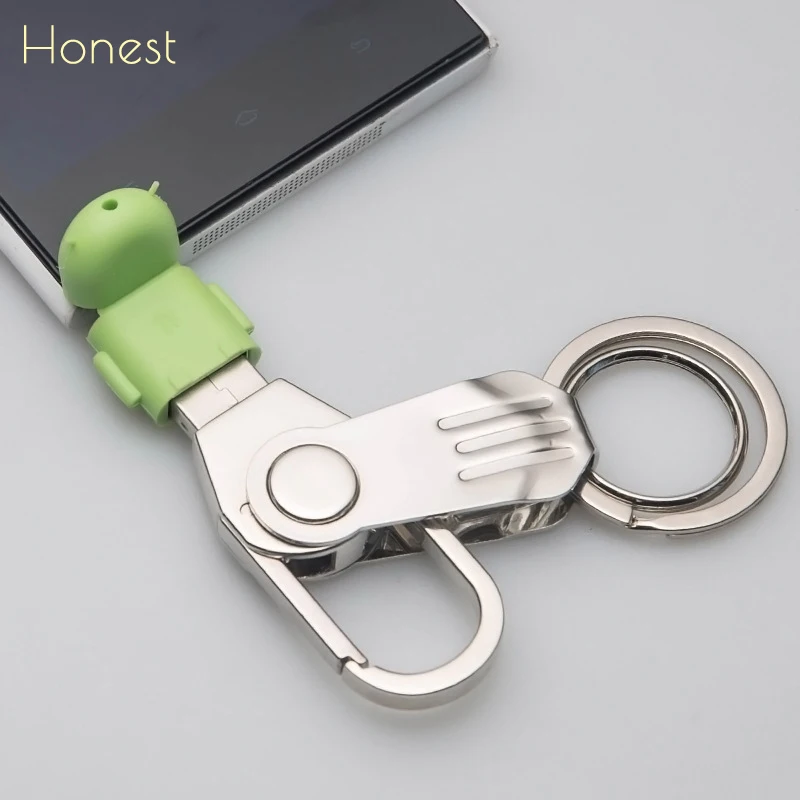 

2019 Honest KeyChain with USB Key 16G Metal KeyChains USB Stick Pen Drive With Key Rings to Gift High-Quality Mobile Converter