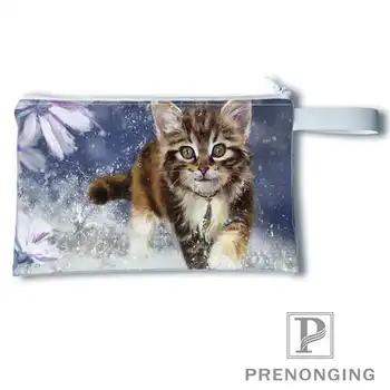 

Custom artwork-cats (2 Printing Coin Purse Change Purse Zipper Zero Wallet Phone Key Bags Fashion Small Female Purse#19-01-22-38