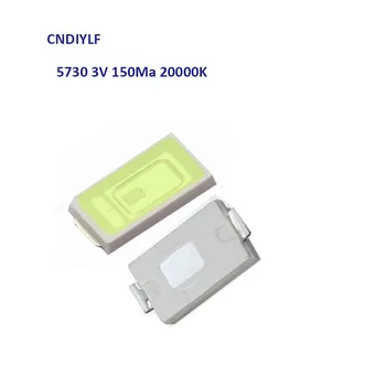 

2017 New 100pcs 5730 0.5W-150Ma 40-45lm 20000k Cold White Light SMD 5730 LED 5730 diodes (3.1~3.3V) With 100% Tracking Numnber