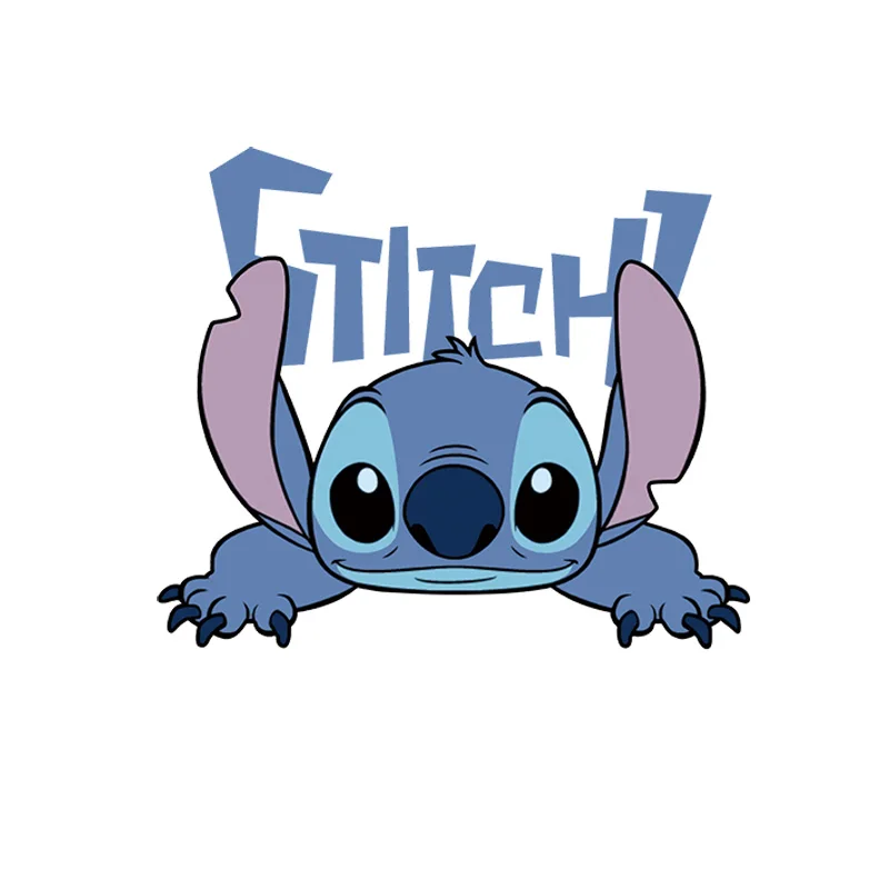 

1PCS Stitch&Lilo Little Monster Heat Transfer Sticker Icon On Applique Patch DIY Accessories For Clothes Thermal Transfer