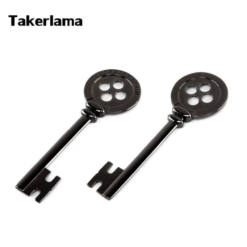 

Takerlama 1pcs New CORALINE KEY Skeleton Props Neil Gaiman Promotional Cosplay Props