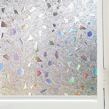 3D ПВХ непрозрачная статическая оконная пленка раздвижная дверь окно солнце изоляционная оконная пленка декоративная стеклянная наклейка самоклеящаяся