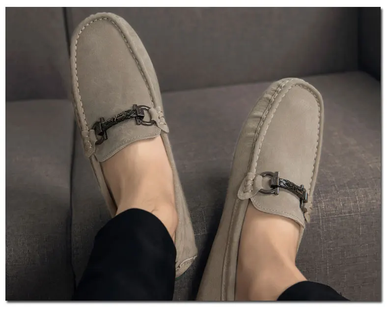 GLAZOV Brand Spring Summer Hot Sell Moccasins Men Loafers High Quality Genuine Leather Shoes Men Flats Lightweight Driving Shoes