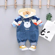 New 2019 Baby Boys Girls Clothing Sets Toddler Infant Clothes Suits Hooded T Shirt Bib Pants Kids Children Costume Kids Suit New 2019 Baby Boys Girls Clothing Sets Toddler Infant Clothes Suits Hooded T Shirt Bib Pants Kids Children Costume Kids Suit