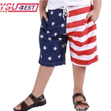 Летние шорты для мальчиков быстросохнущие плавки камуфляжные пляжные шорты для мальчиков детские штаны для серфинга детские пляжные шорты американский флаг