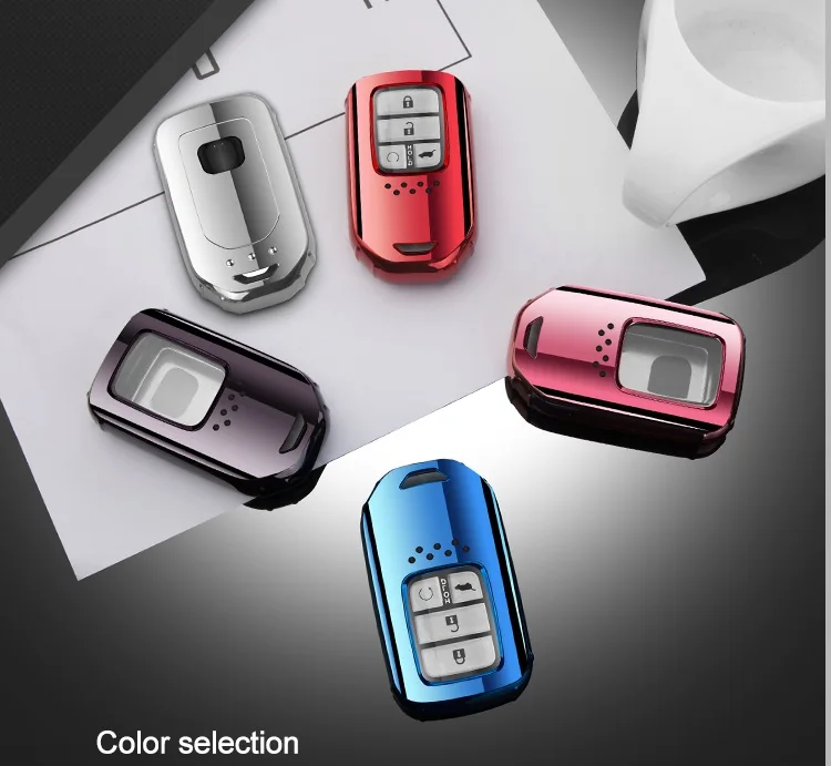 

TPU Soft Car Styling Remote Smart Key Cover Case Protect Shell For Honda For Fit For Civic For HR-V CRV Odyssey Accord 2013-2018
