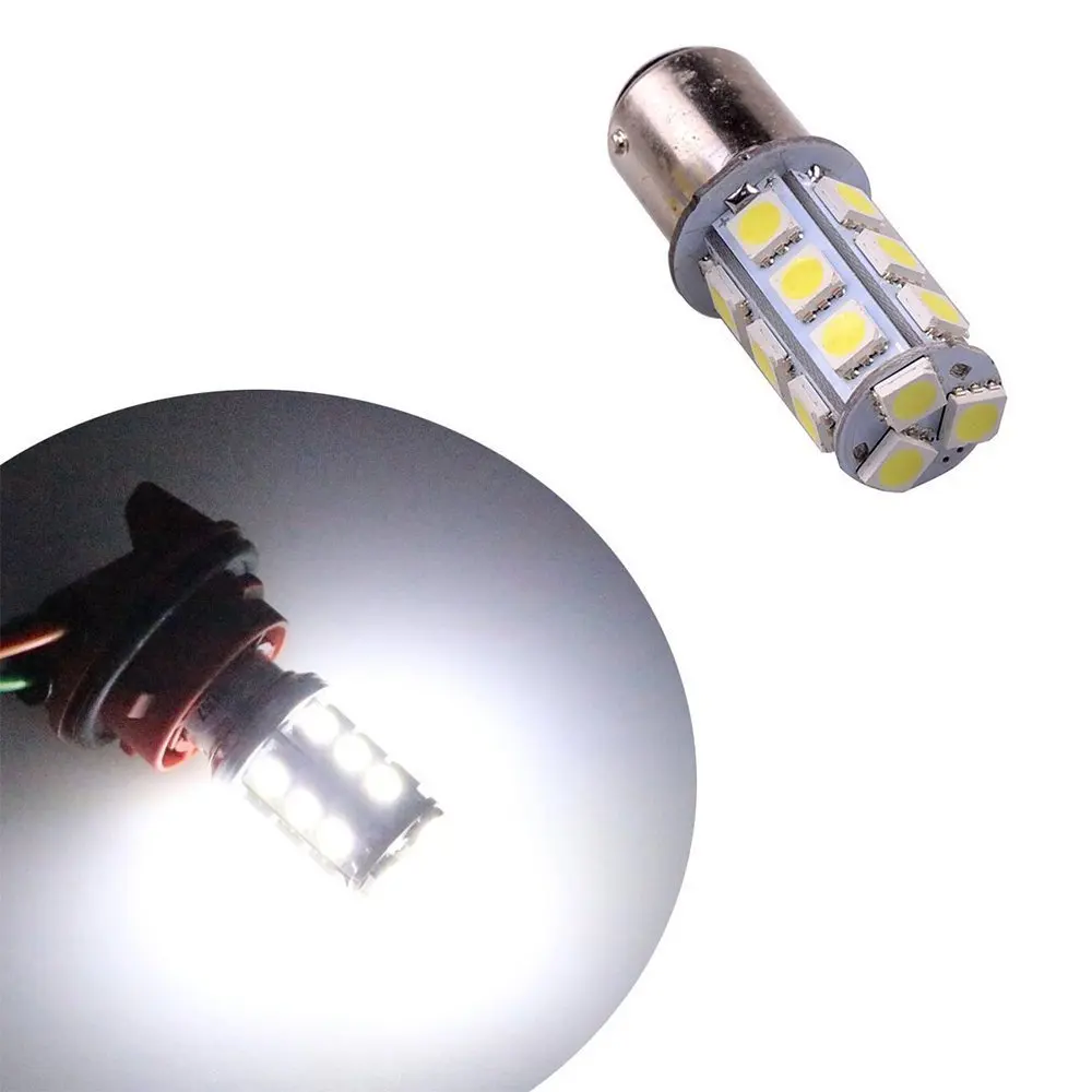10 шт. теплый белый 12 В 1157 BAY15D / S25 1034 1016 основа 18 SMD 5050 внутренсветодиодный