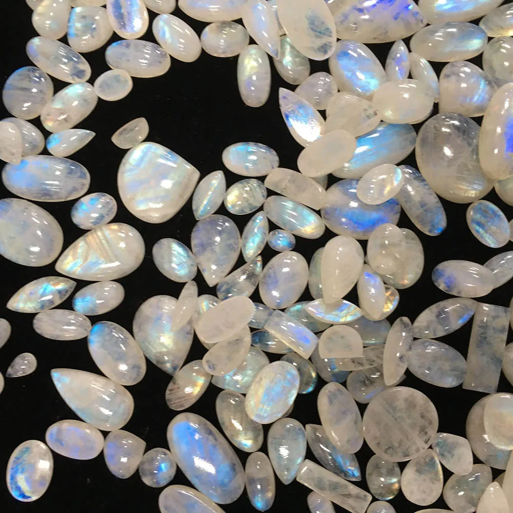

Wholesale natural polished gemstone moonlight crystal cabochon LXM