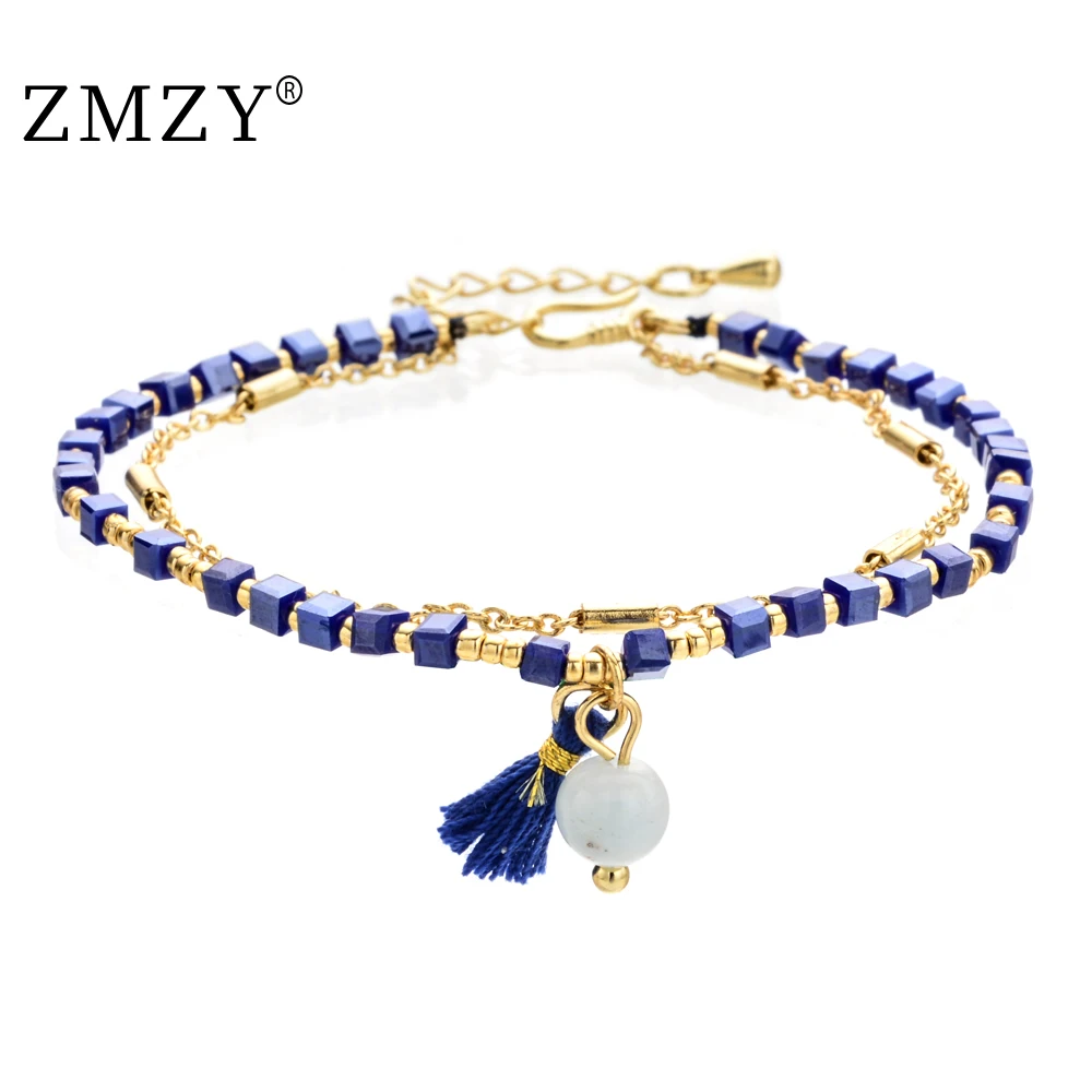 Женский браслет с жемчугом ZMZY Boho из натурального камня элегантный мини модные